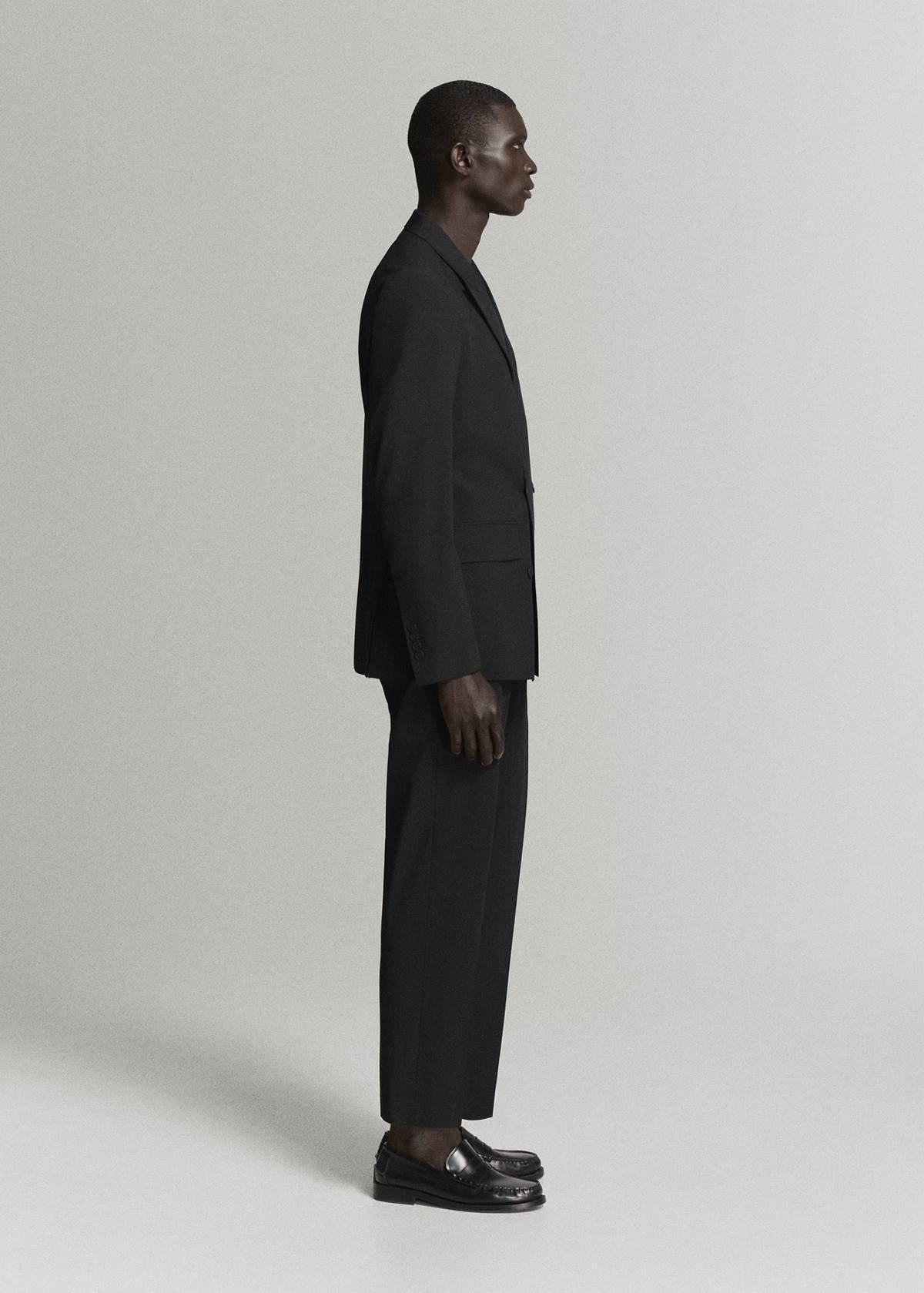 Boston regular-fit suit trousers — Black