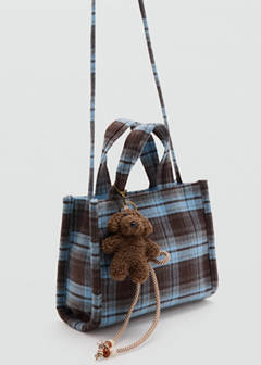 Bear check bag — Chocolate 2