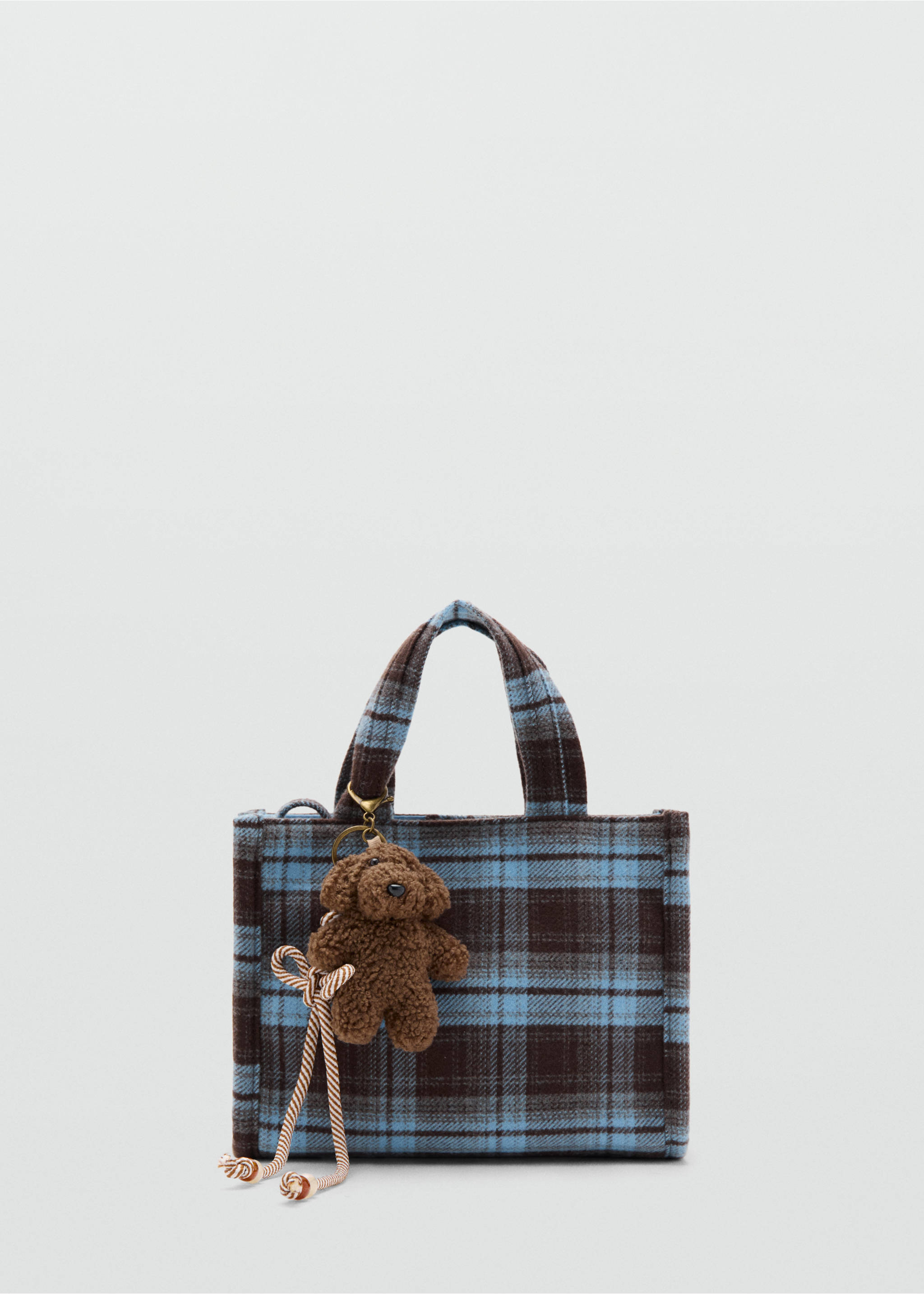 Sac carreaux ours - Article sans modèle, Chocolat. Ref: 37035157-00.