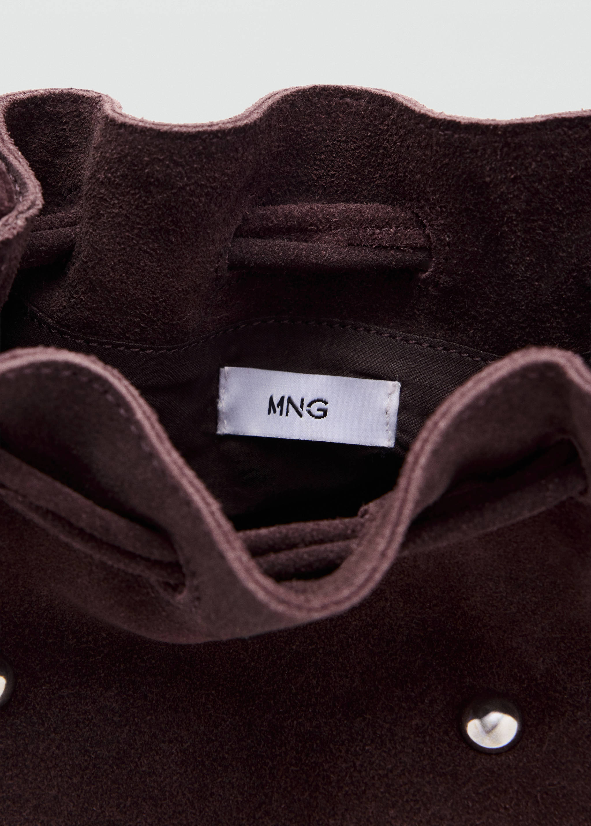 Mini leather bucket bag - Details of the article 2