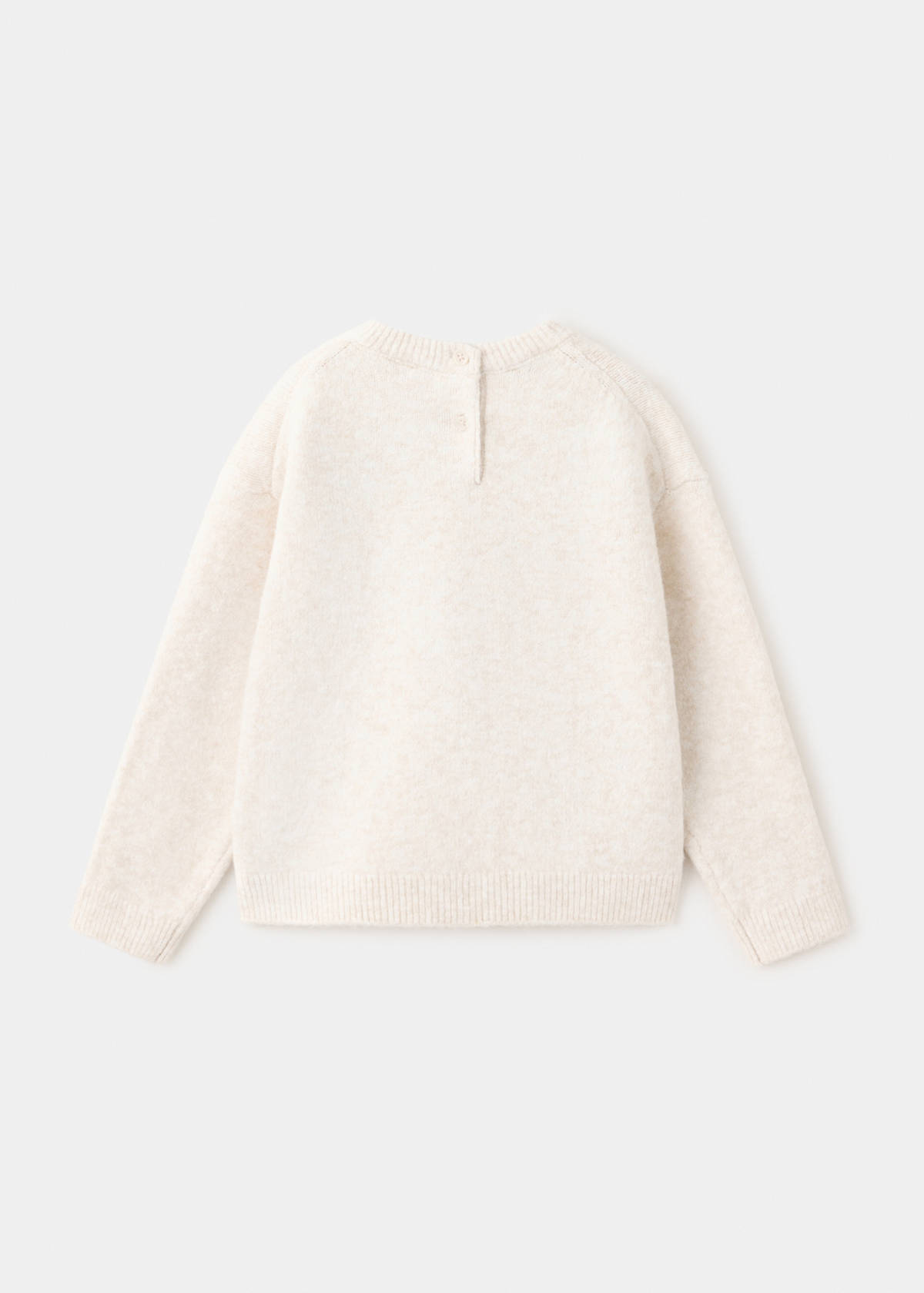 Printed dog jumper — Beige