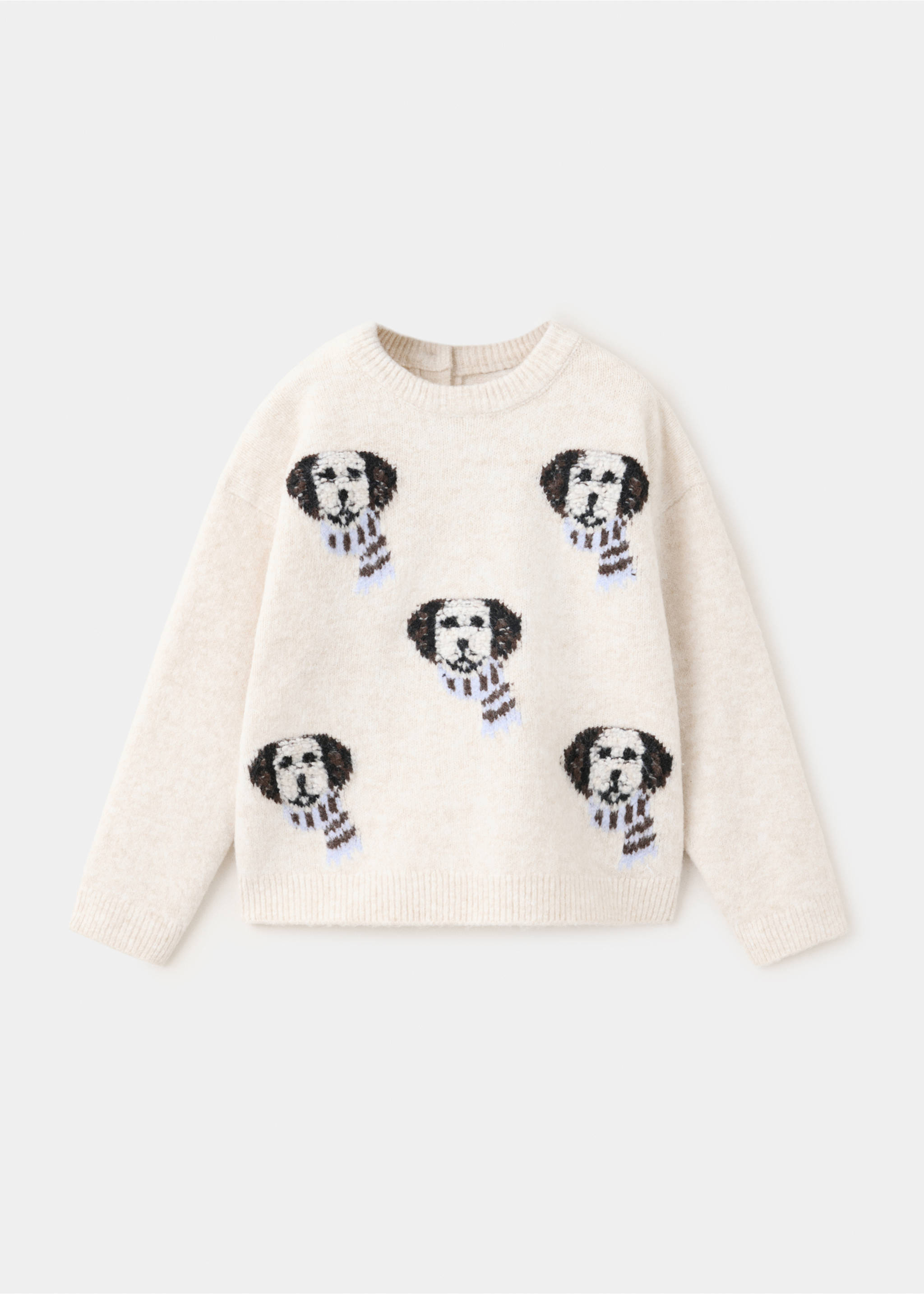 Jersey estampado perritos - Artículo sin modelo, Beige. Ref: 37035161-00.