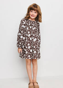 Floral print dress — Brown 2
