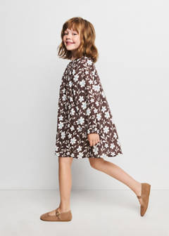 Floral print dress — Brown 1