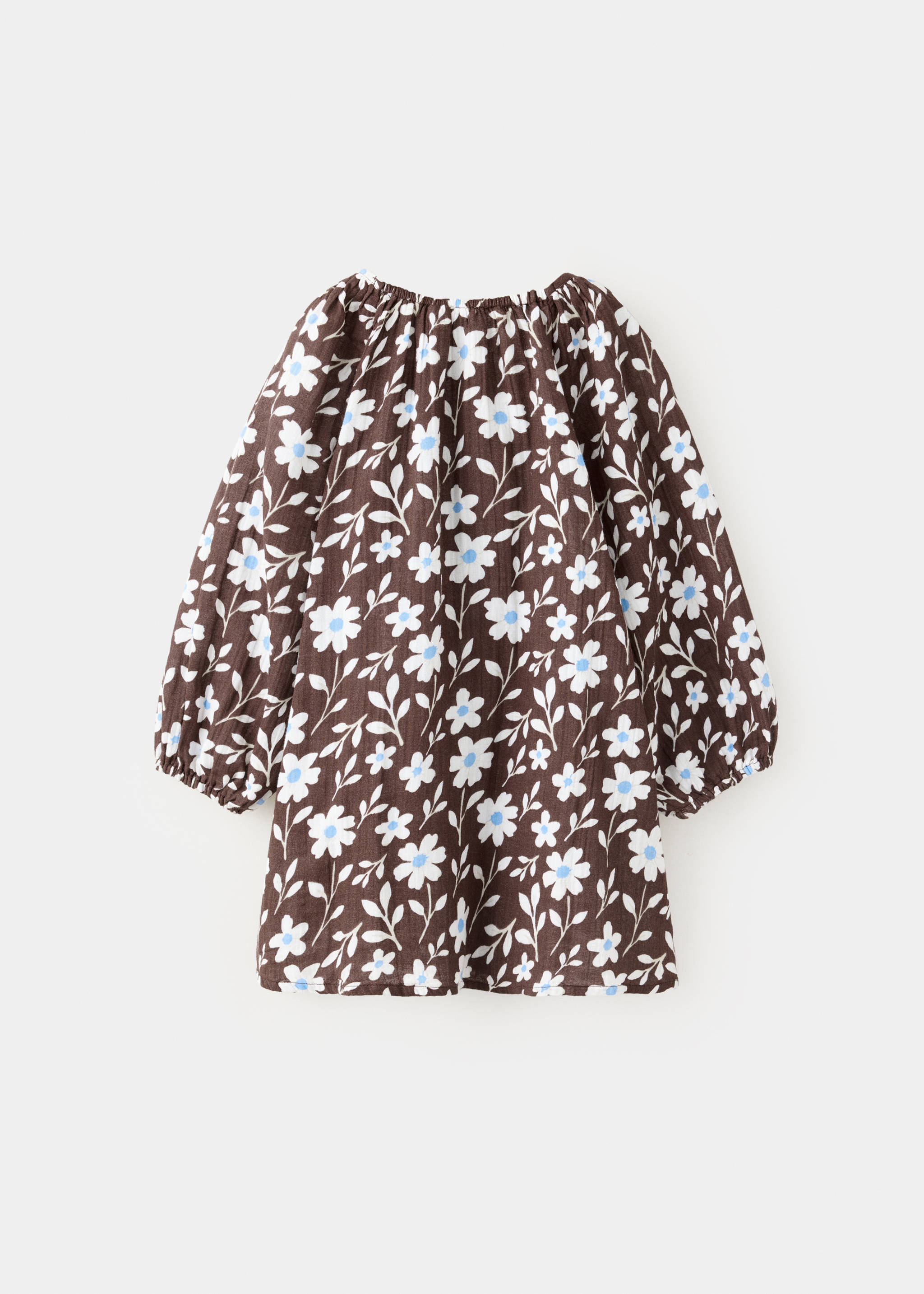 Kleid mit Blumendruck - Rückseite des Artikels