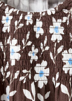 Floral print dress — Brown 5