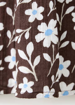 Floral print dress — Brown 7