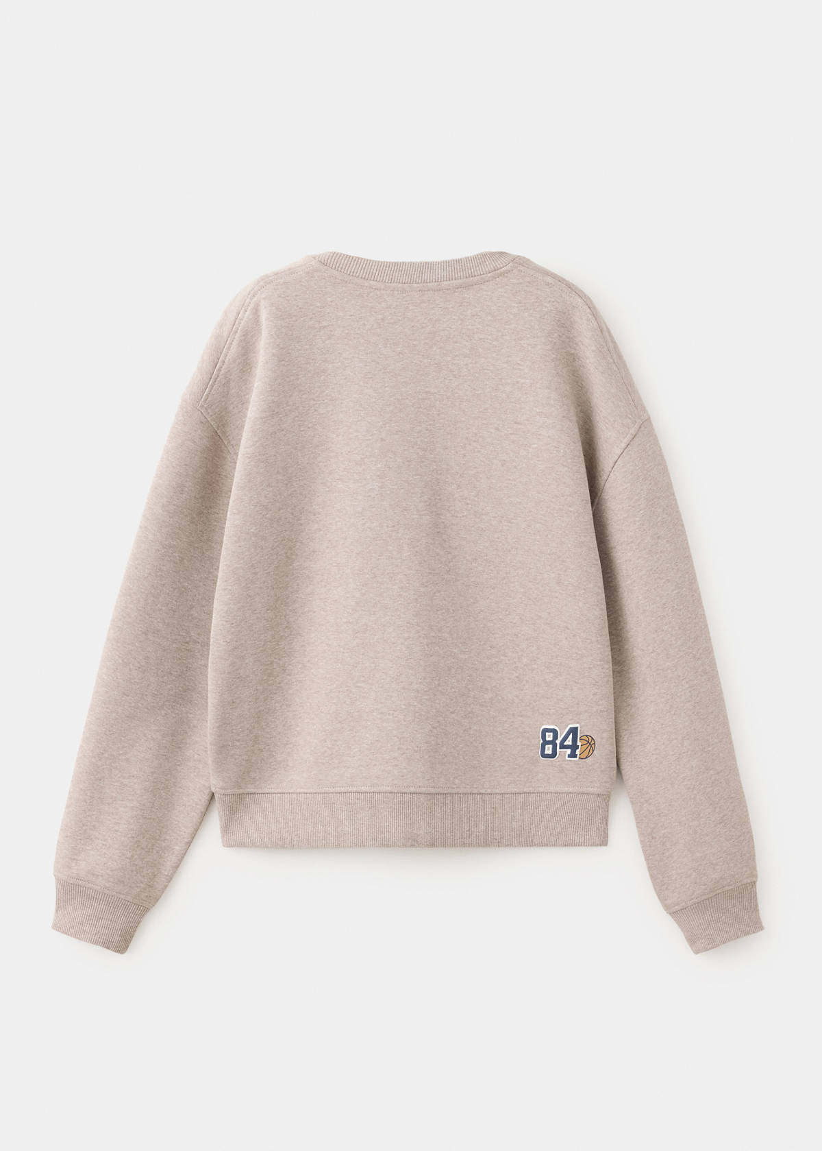 Printed embossed sweatshirt — Sand