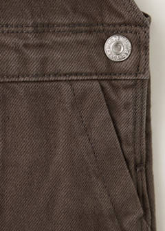 Denim dungarees with pockets — Brown 5