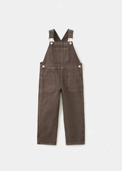Denim dungarees with pockets — Brown 2