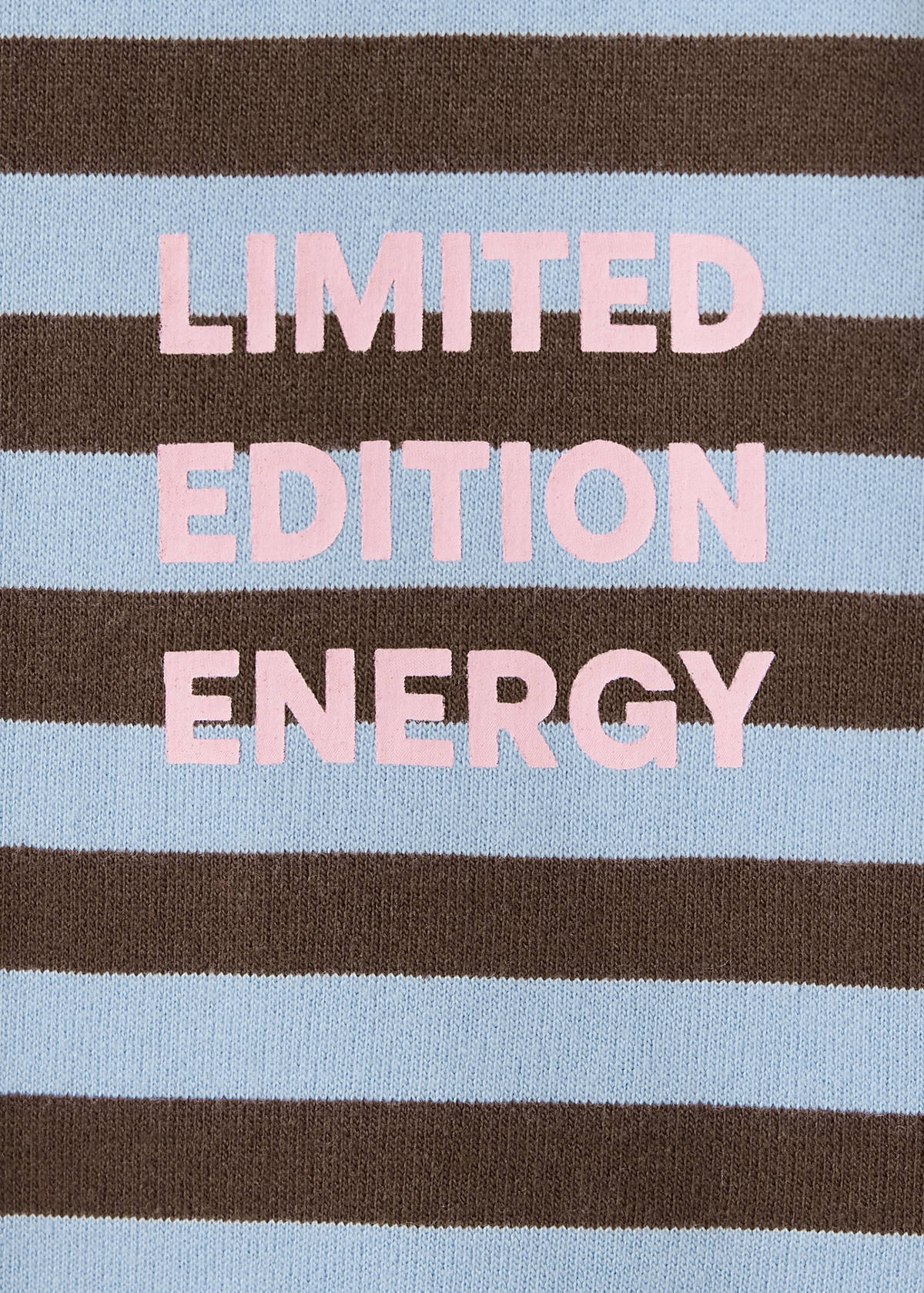 Striped printed sweatshirt — Brown
