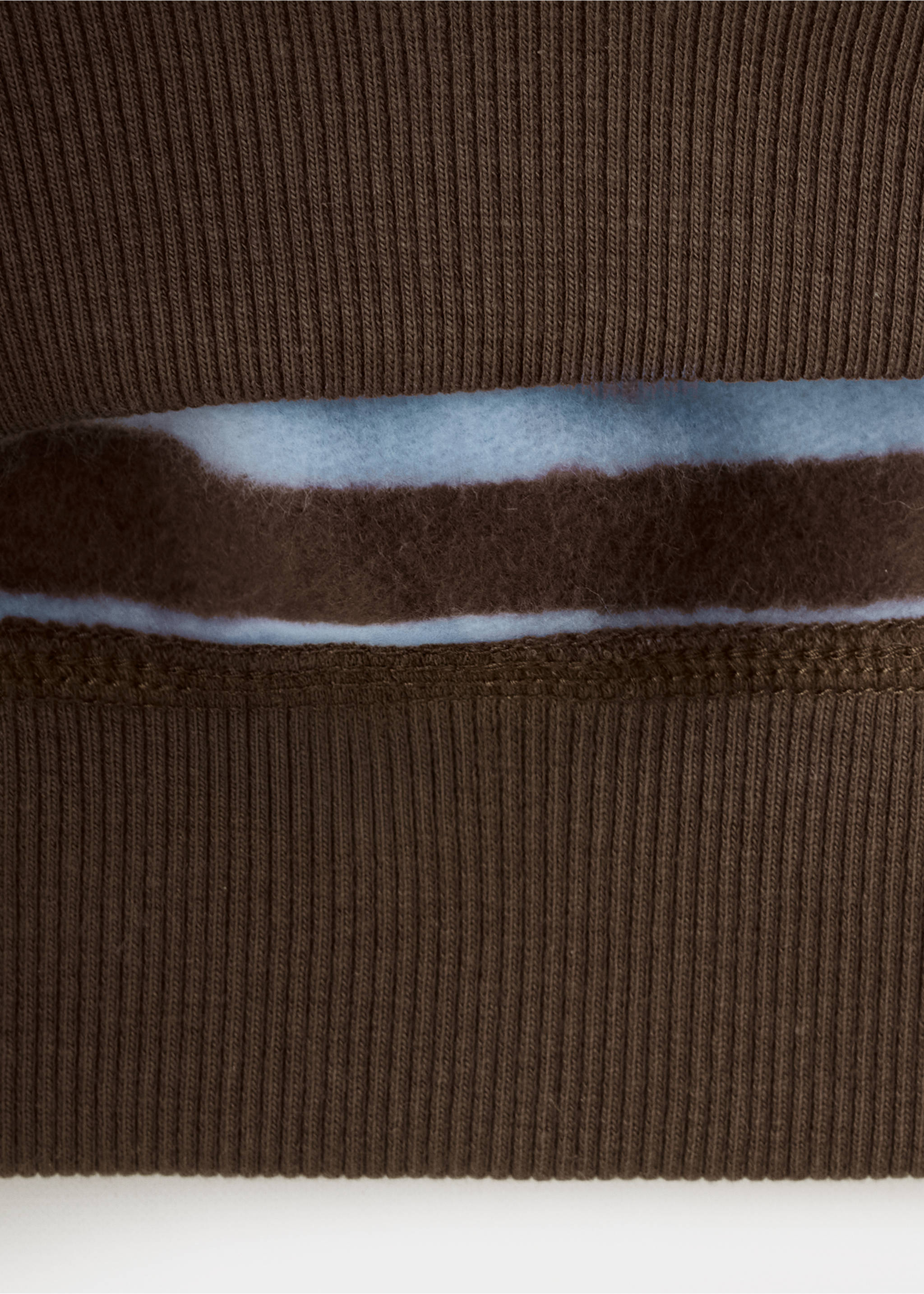 Sweat-shirt imprimé rayures - Détail de l'article 0, Marron. Ref: 37035169-00.