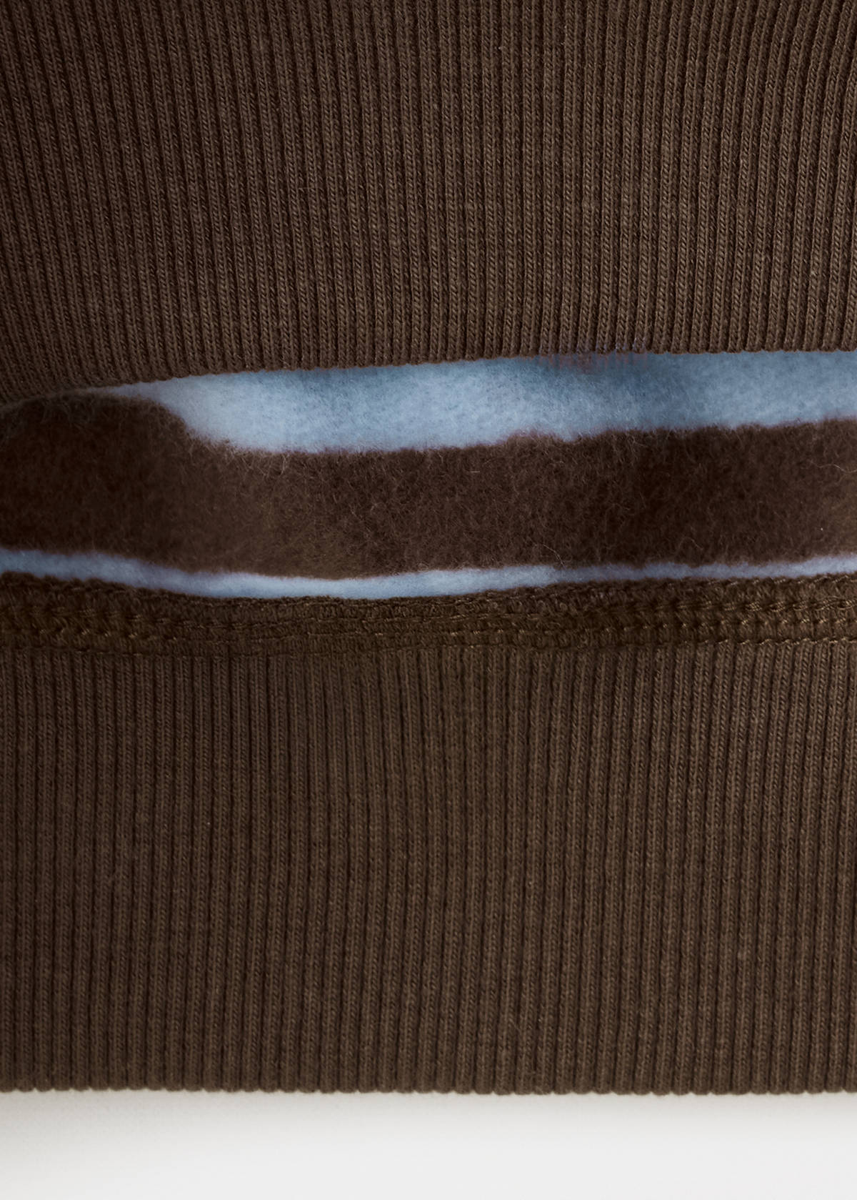 Striped printed sweatshirt — Brown
