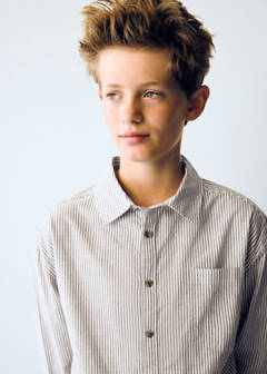 Striped Oxford shirt — Brown 3