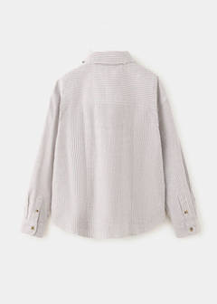 Striped Oxford shirt — Brown 5