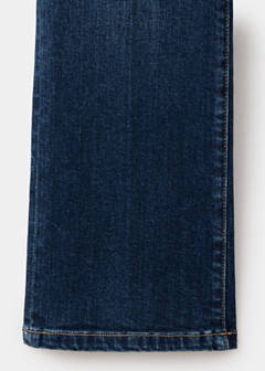 Maternity flared cropped jeans — Dark Blue 7
