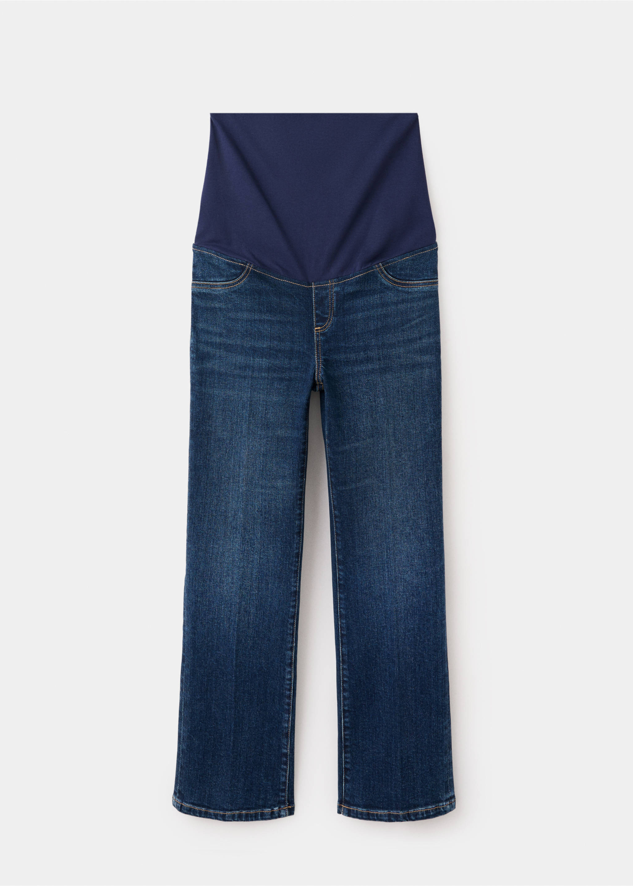 Jean de grossesse flare crop - Article sans modèle, Bleu foncé. Ref: 37035171-00.