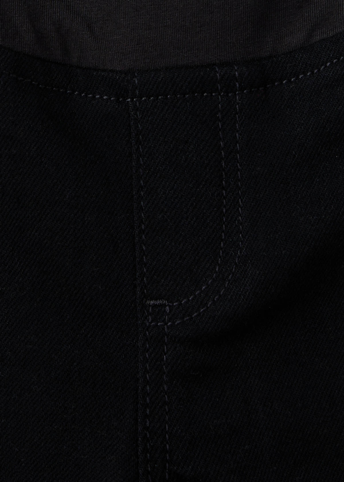 Maternity flared cropped jeans — Black denim