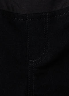 Maternity flared cropped jeans — Black denim 7