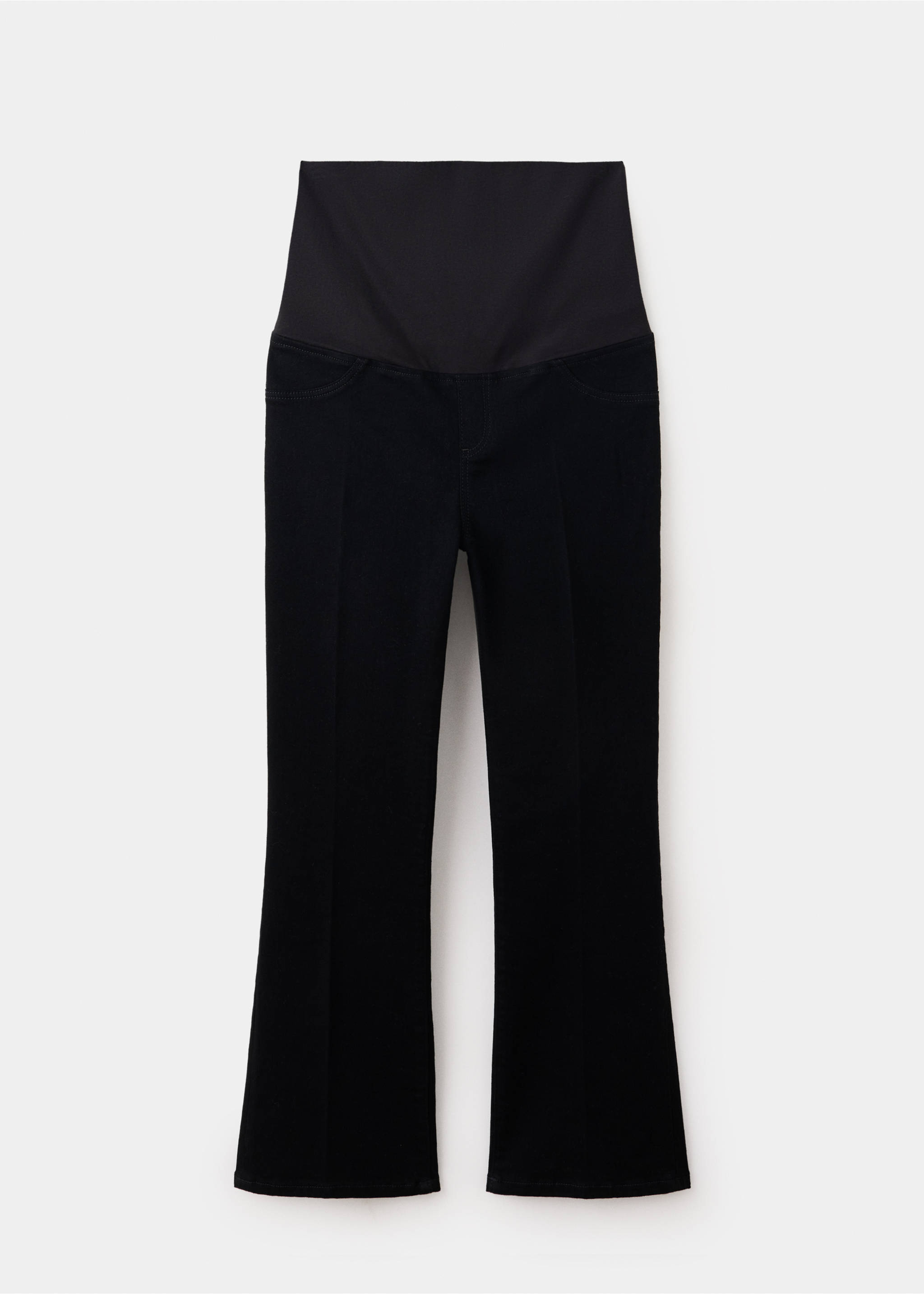 Jean de grossesse flare crop - Article sans modèle, Black denim. Ref: 37035172-00.