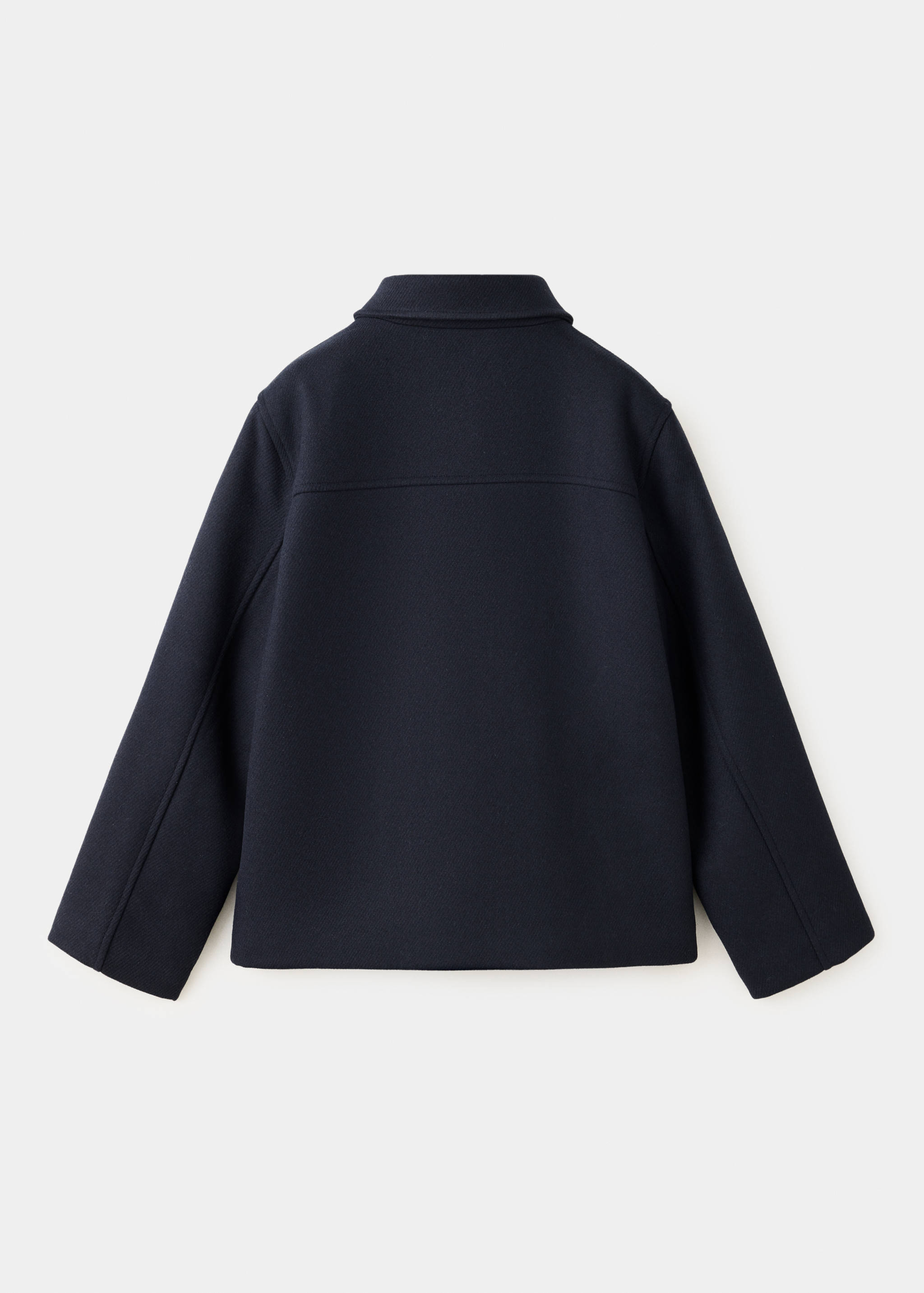 Short coat with patch pockets - Reverse of the article