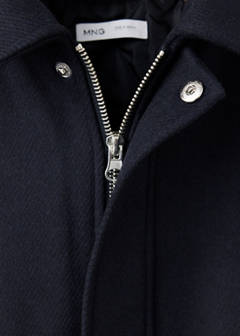 Short coat with patch pockets — Navy 7