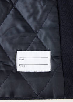 Short coat with patch pockets — Navy 9