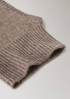 100% cashmere balaclava hat — Medium Brown 2