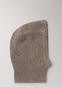 100% cashmere balaclava hat — Medium Brown 5