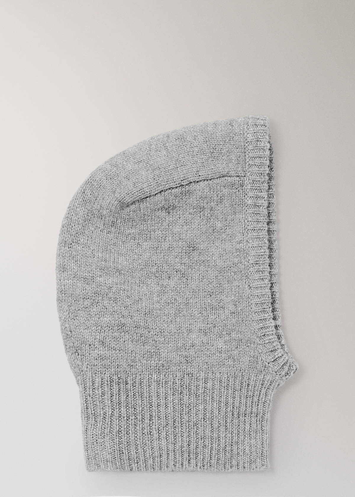 100% cashmere balaclava hat — Grey