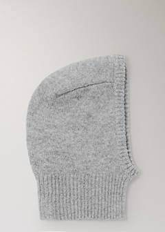 100% cashmere balaclava hat — Grey 5