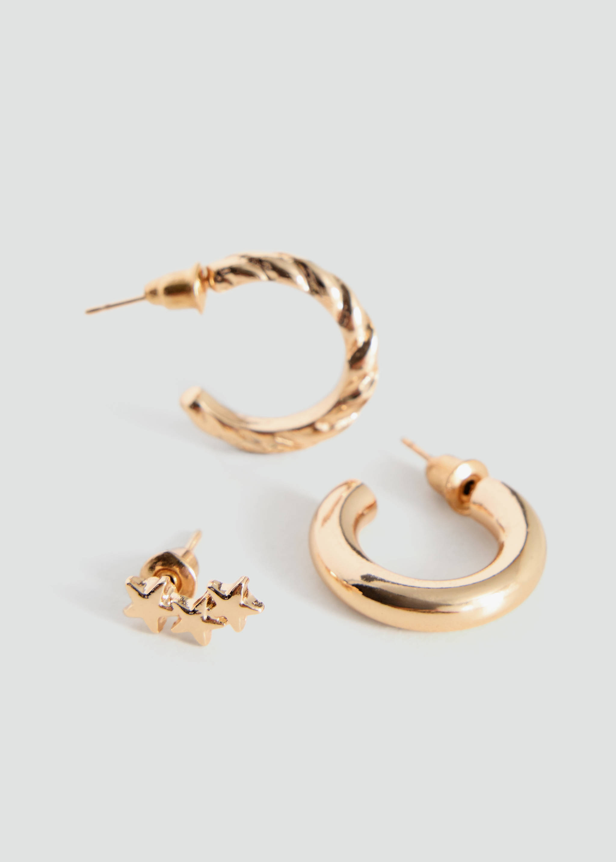 Pack of 3 assorted earrings - Medium plane
