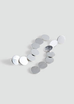 Round dangling earrings — Silver 2