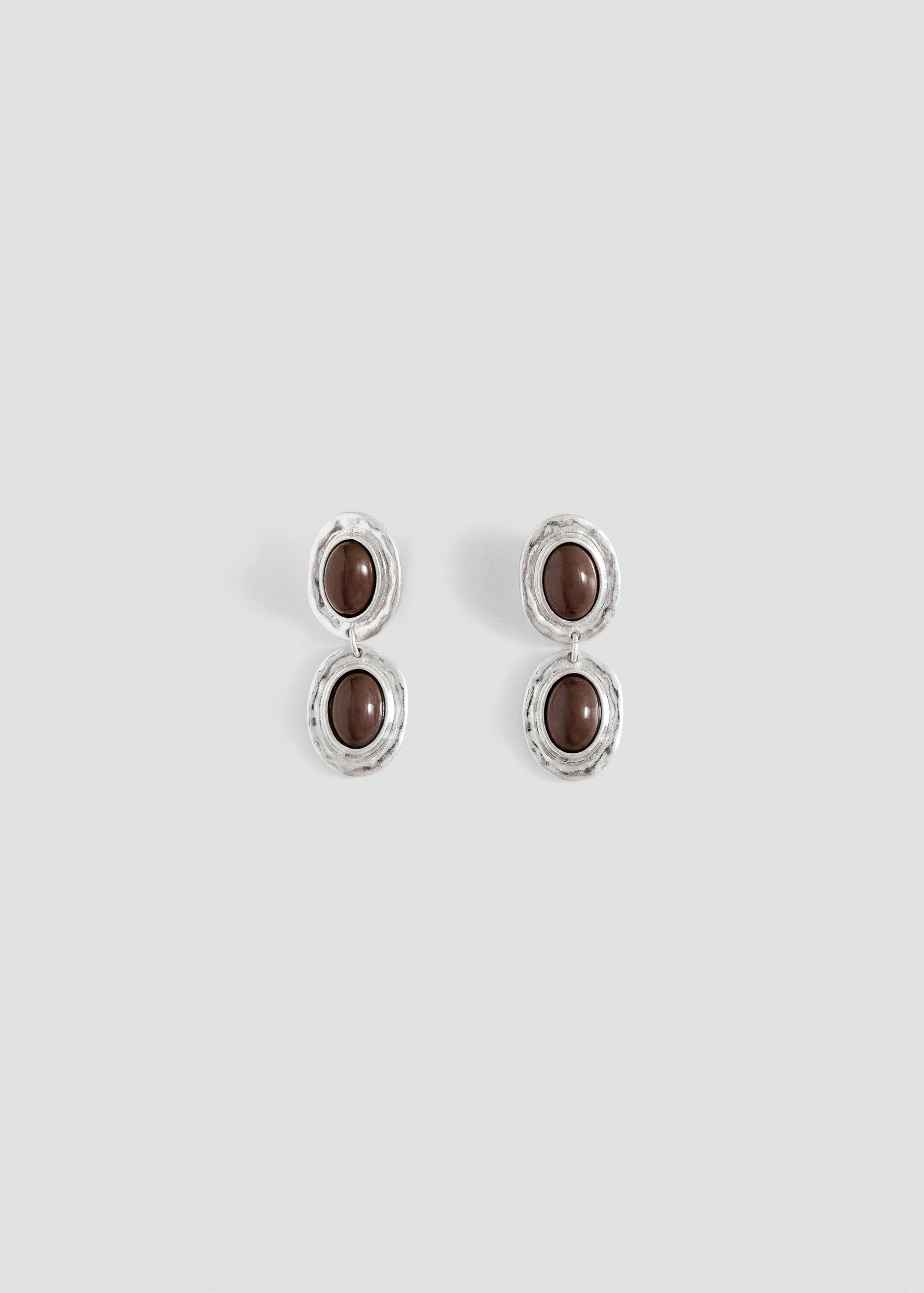 Beaded resin earrings - Article without model