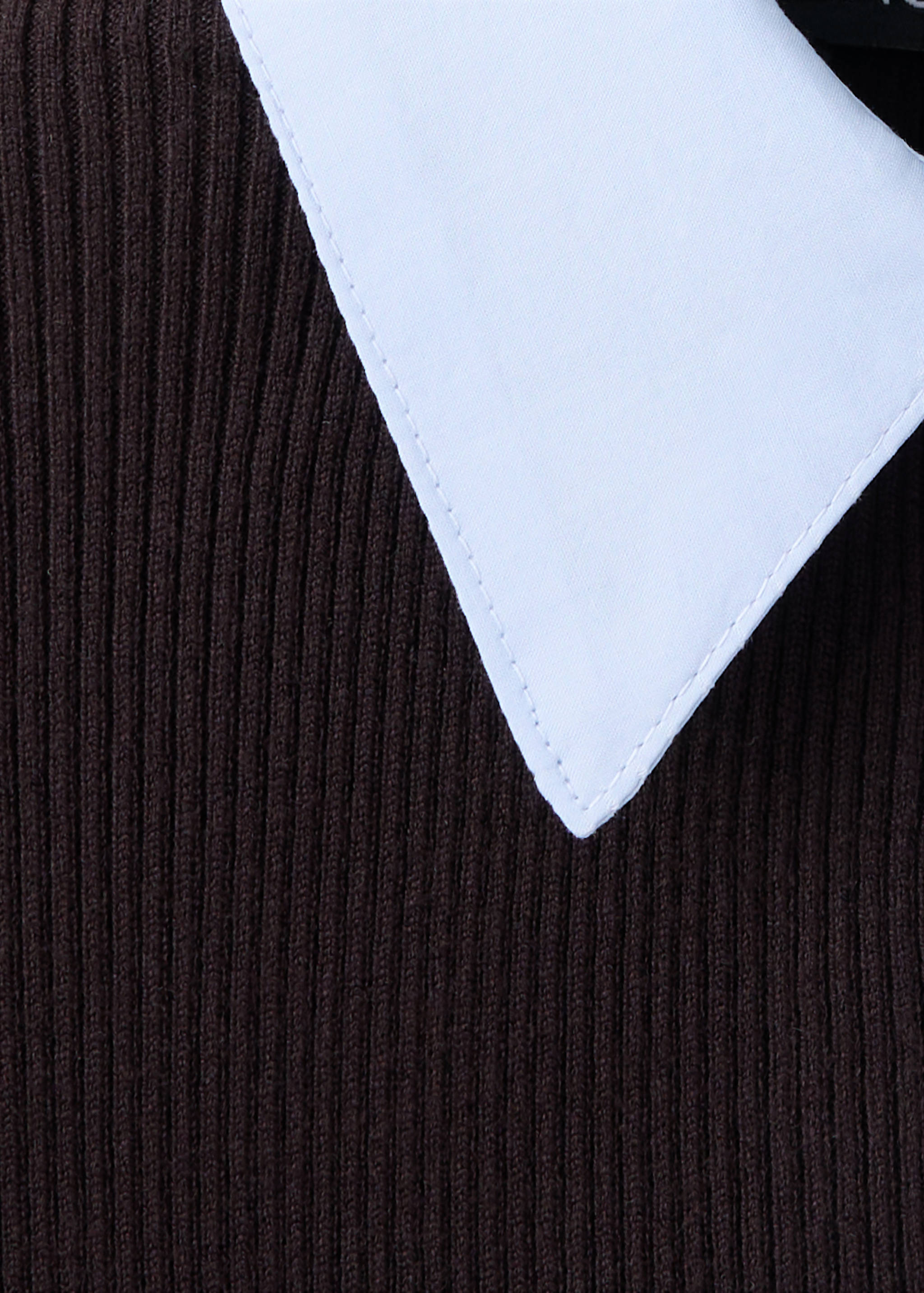 Ribbed jersey with contrast collar - Details of the article 8