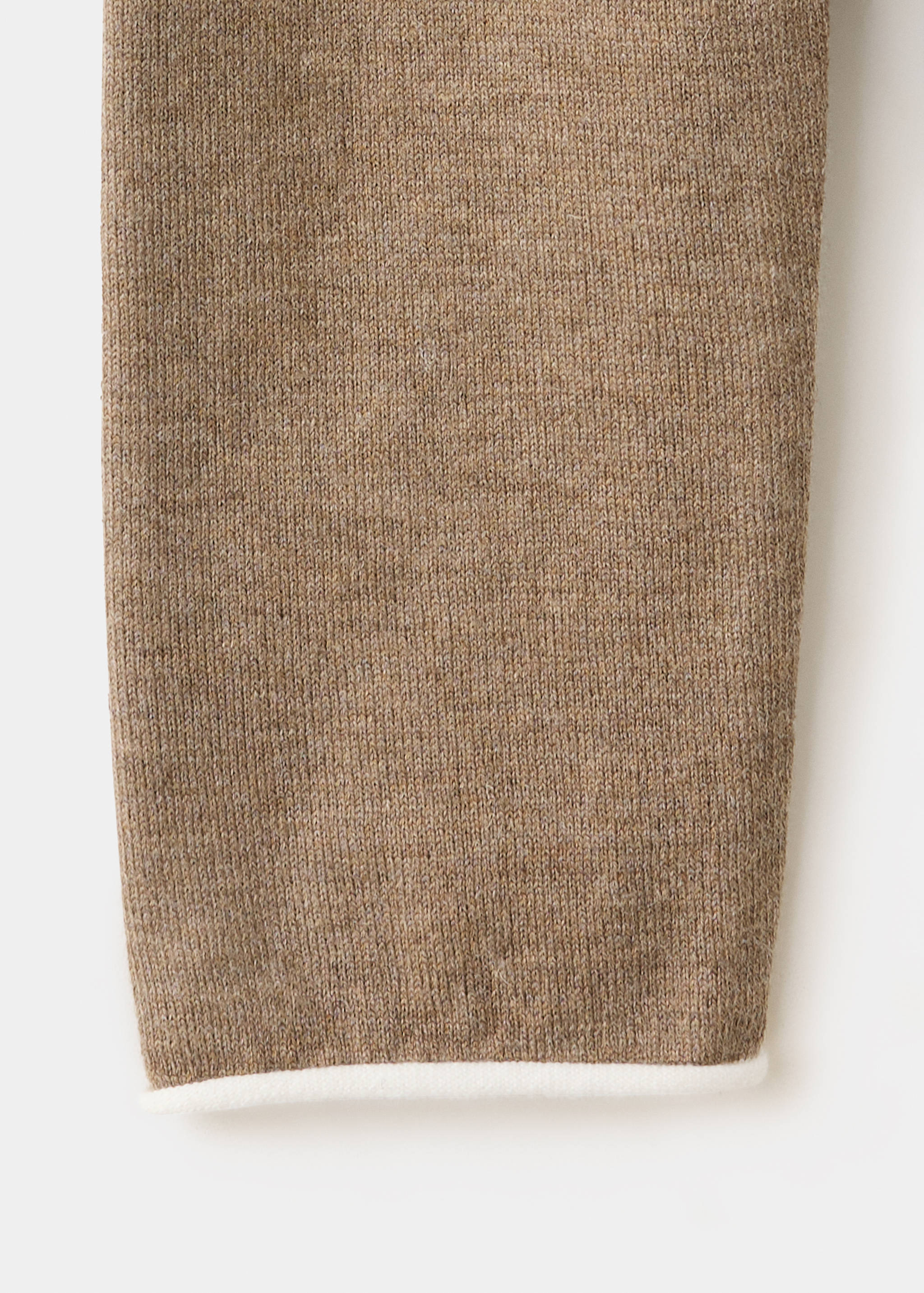 Knit cardigan with contrasting trims - Details of the article 0