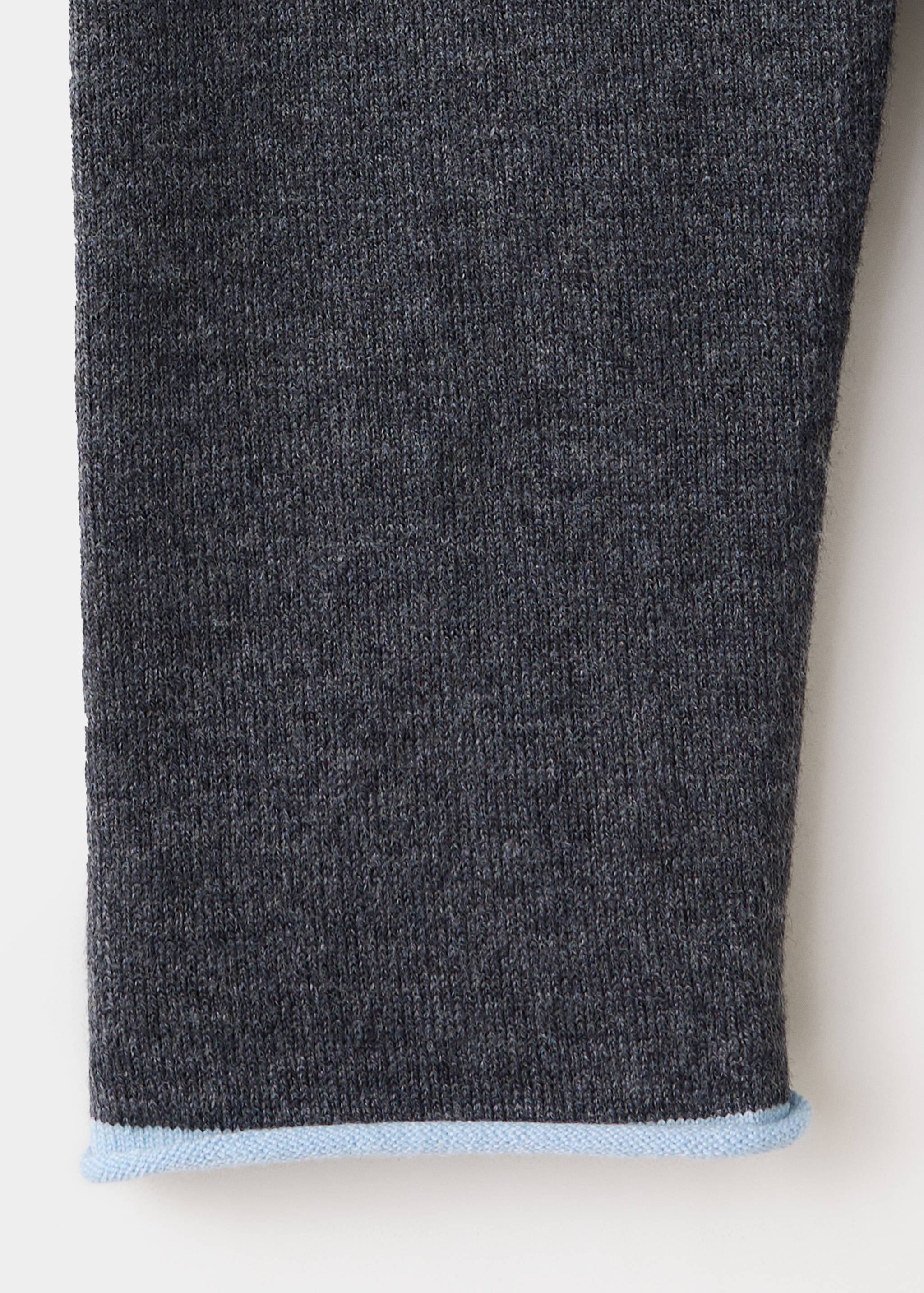 Knit cardigan with contrasting trims - Details of the article 0