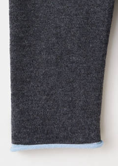Contrast trim cardigan — Grey 7
