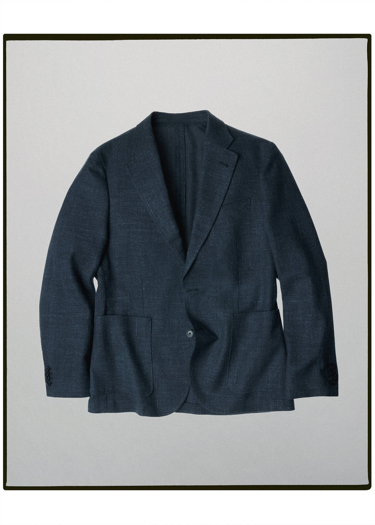 Denim blazer, cotton, Italian wool — Indigo Blue
