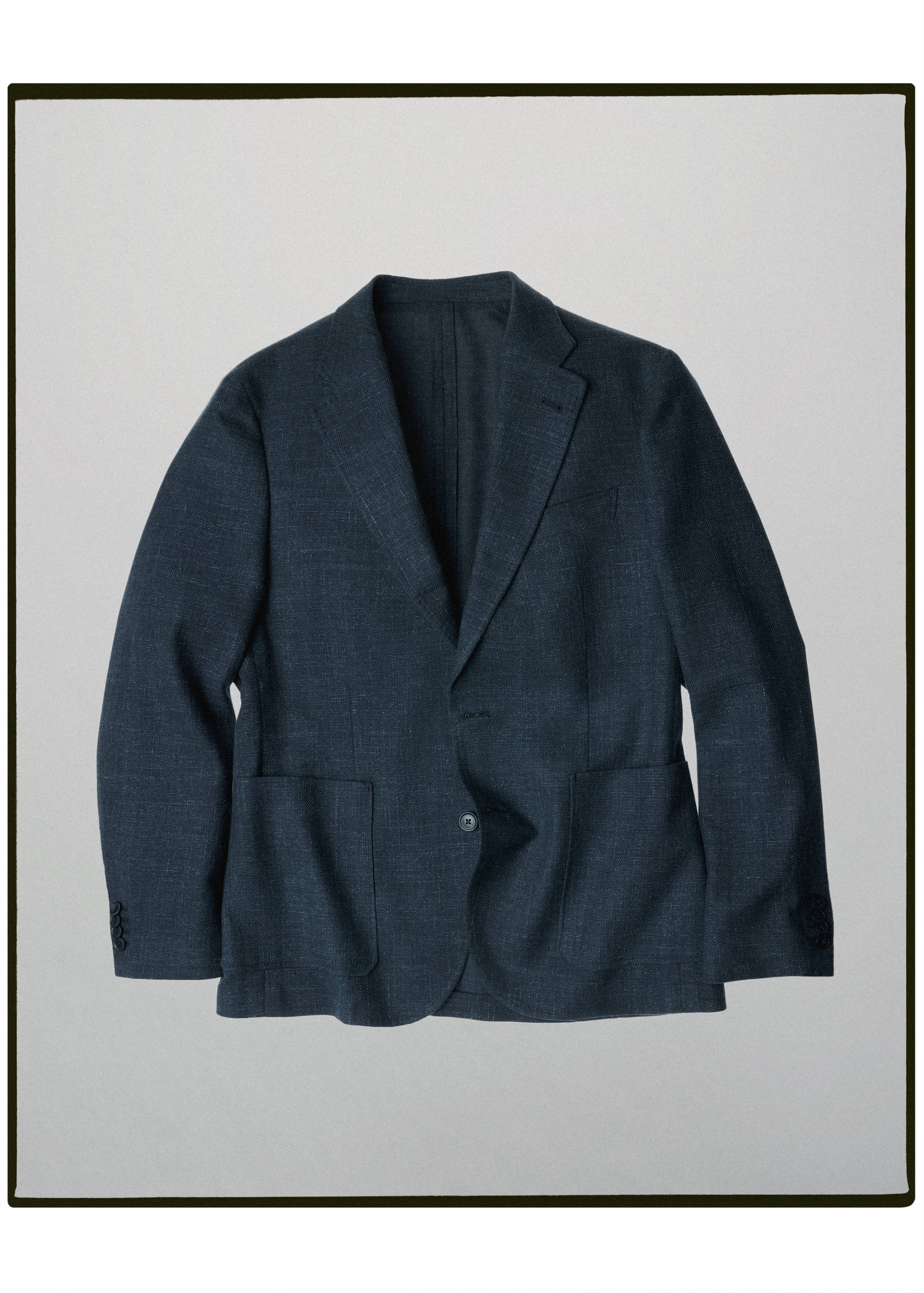 Italian cotton and wool denim jacket - Article without model