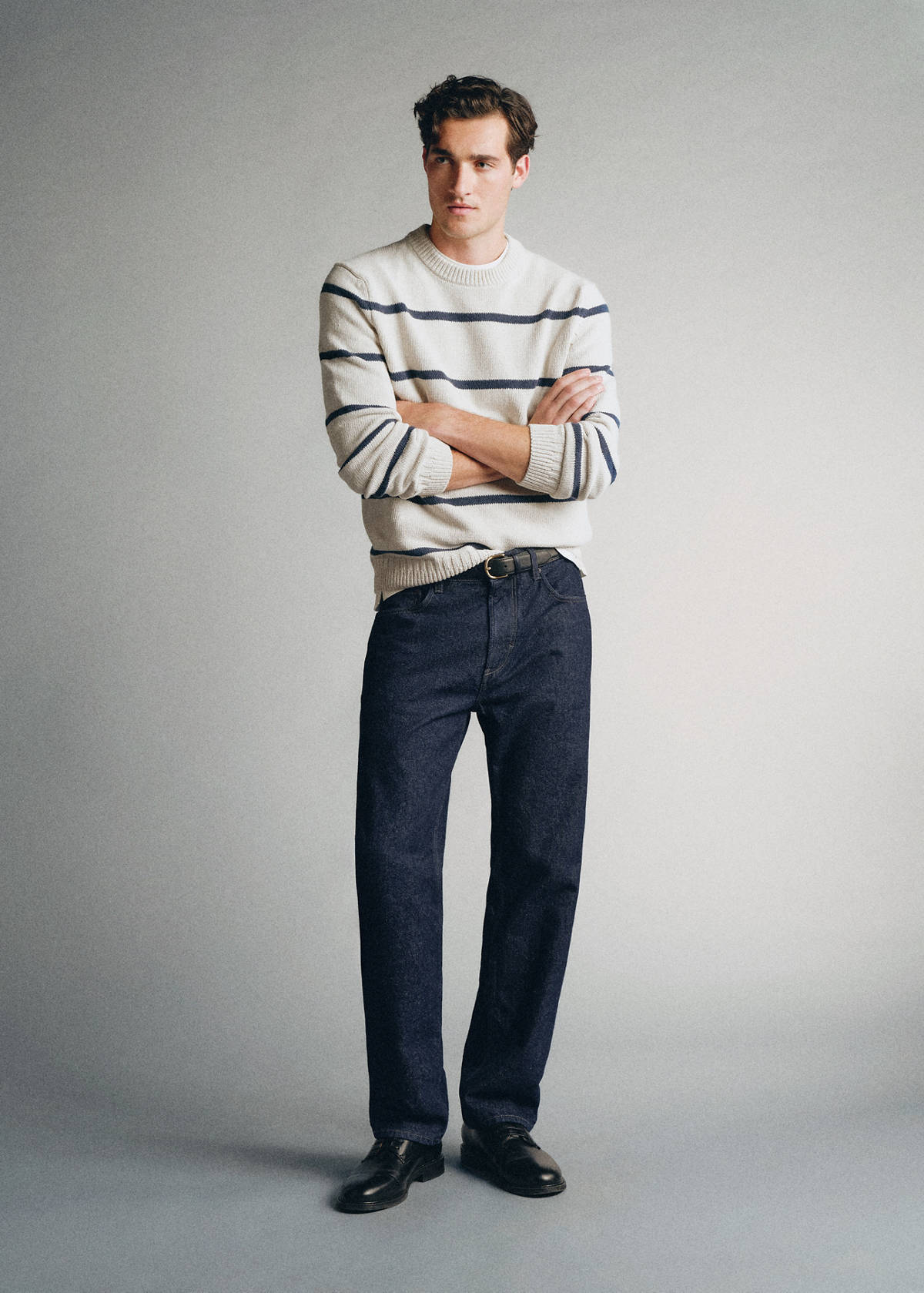100% cotton striped jumper, Pinori Filati yarn