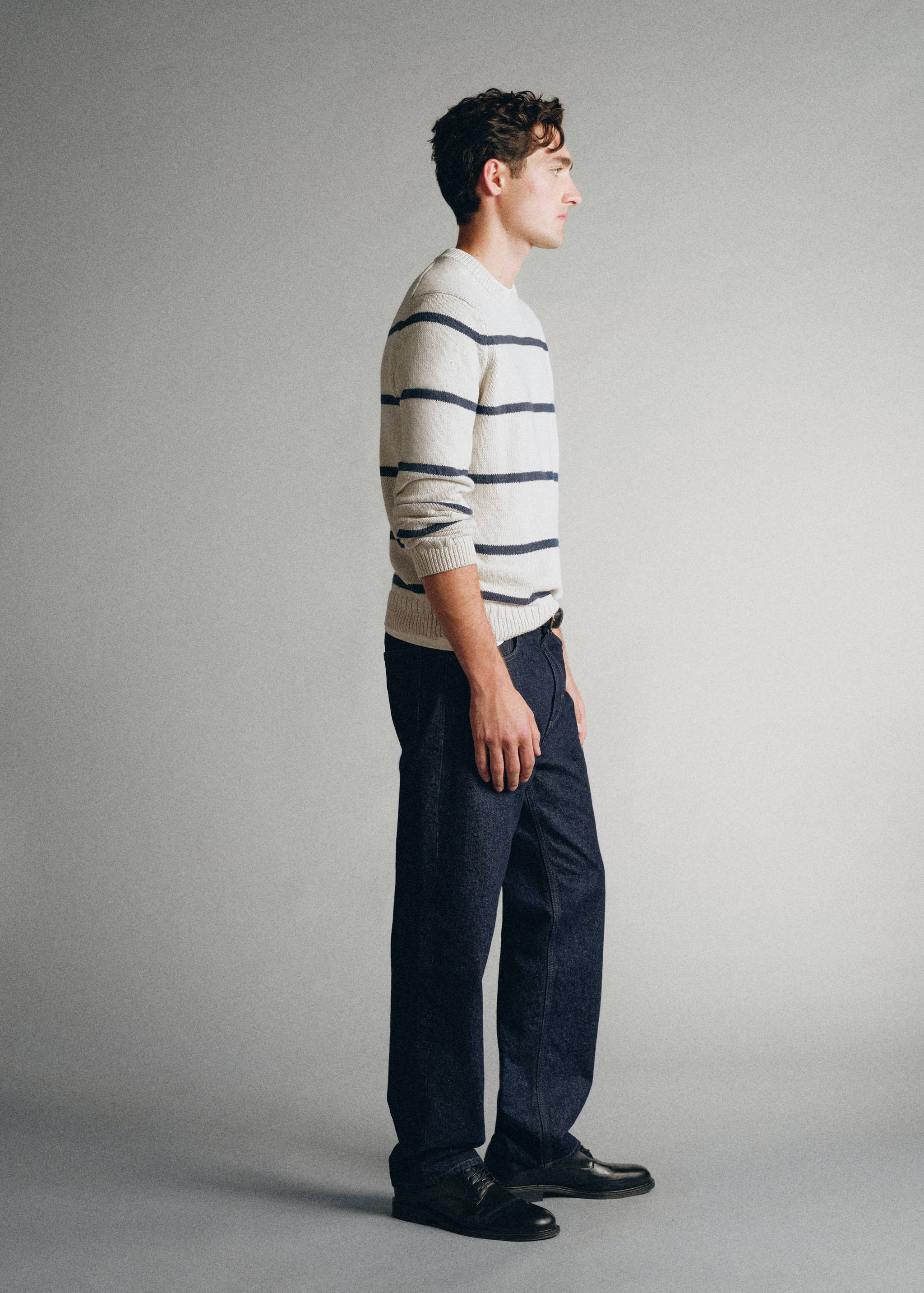 100% cotton striped jersey knit jumper - Details of the article 2