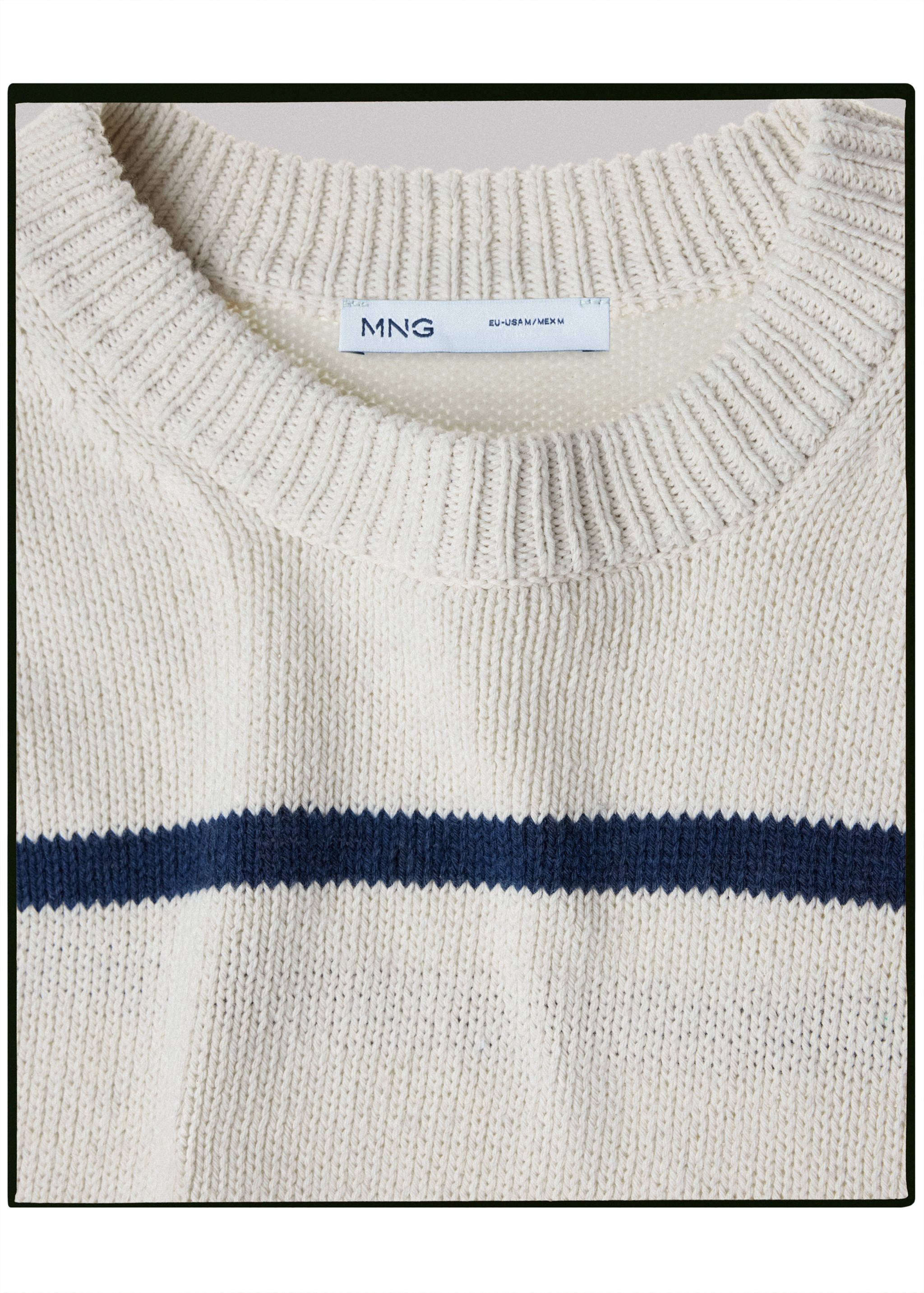 100% cotton striped jersey knit jumper - Details of the article 8