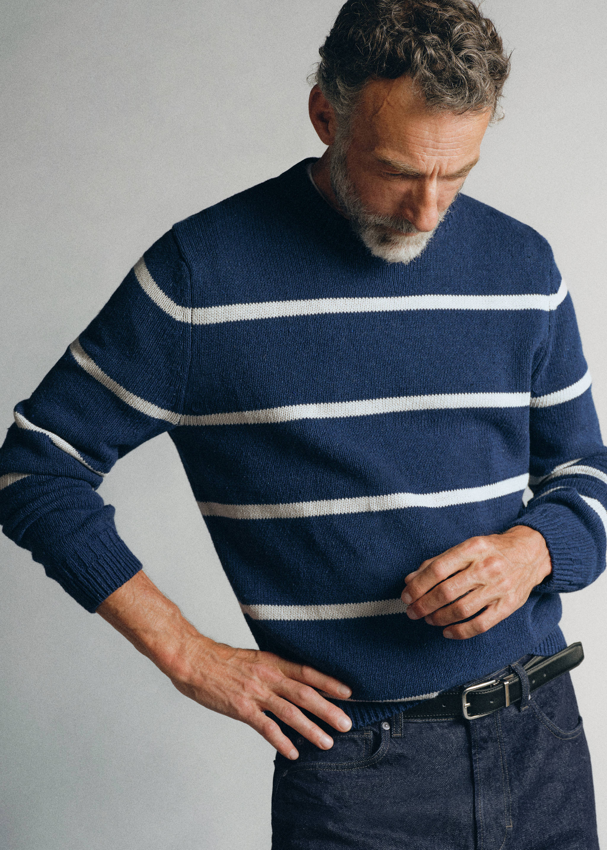100% cotton striped jersey knit jumper - Details of the article 4