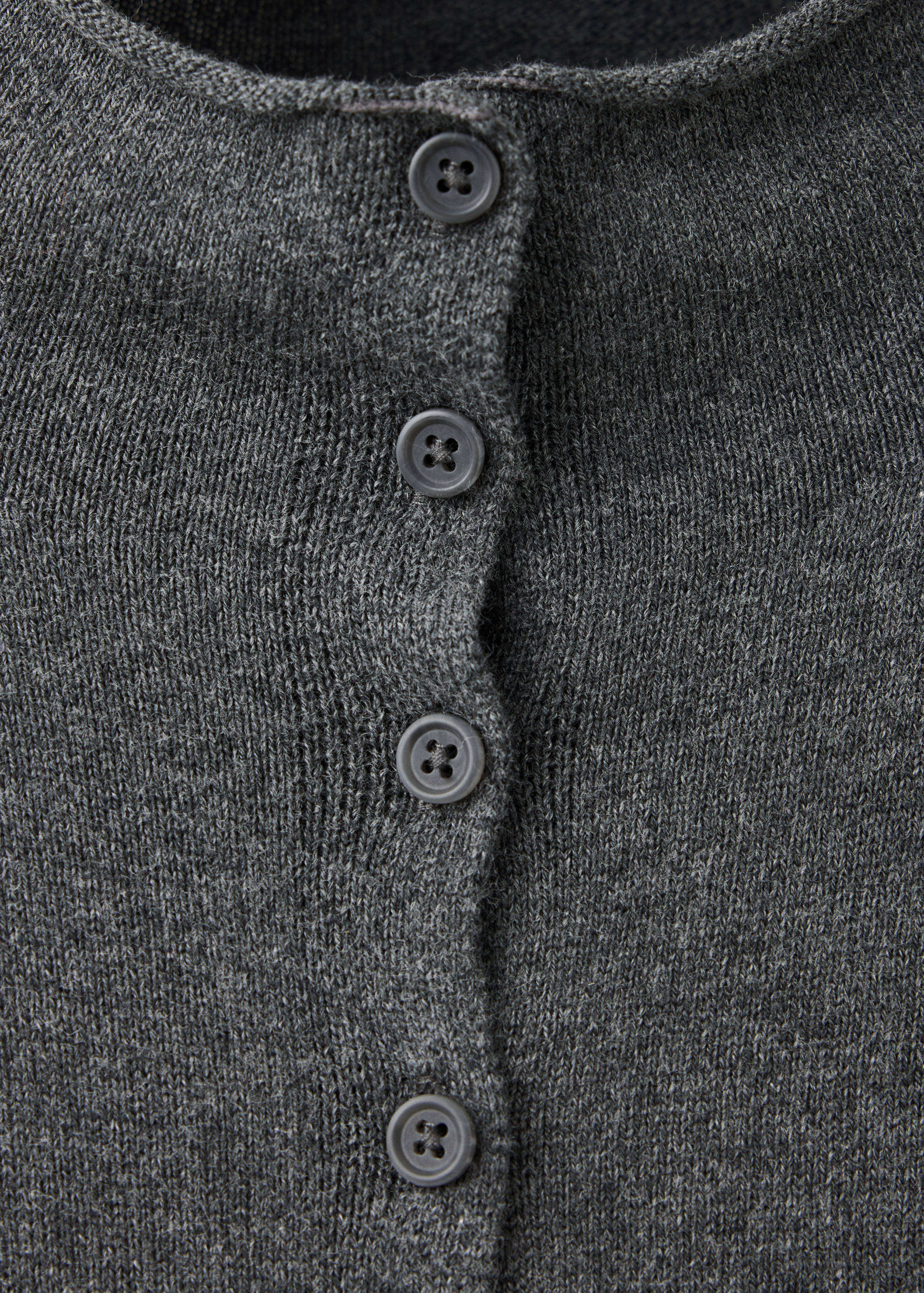 Perkins-collar button-up cardigan - Details of the article 8