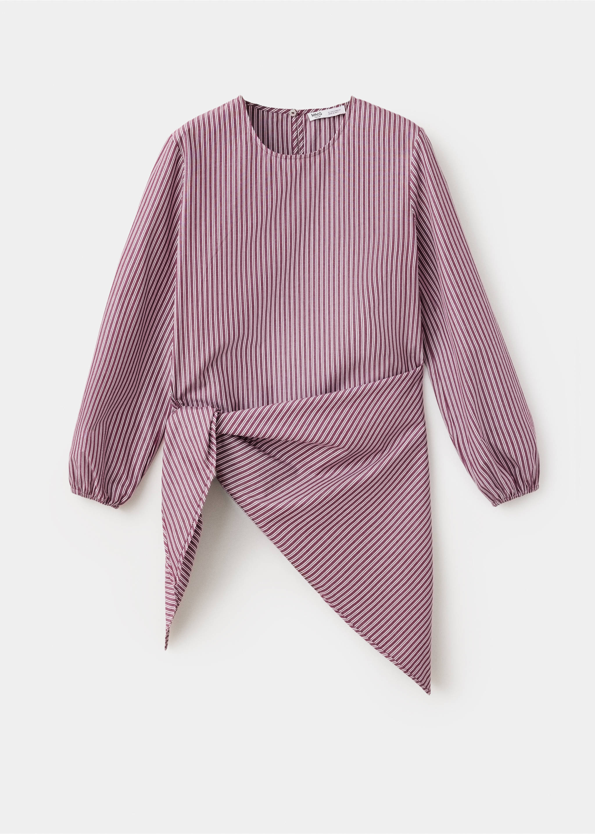 Bandana stripe shirt - Article without model, Burgundy. Ref: 37035845-00.