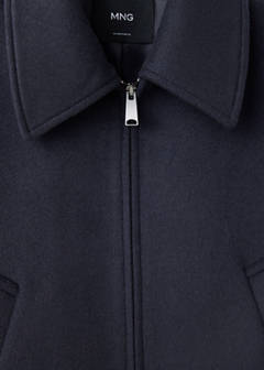 Wool jacket with shirt collar — Navy 6