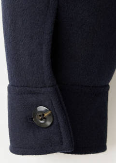 Wool jacket with shirt collar — Navy 7