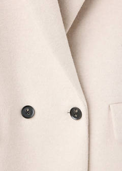 Double-breasted wool coat — Light/Pastel Grey 10
