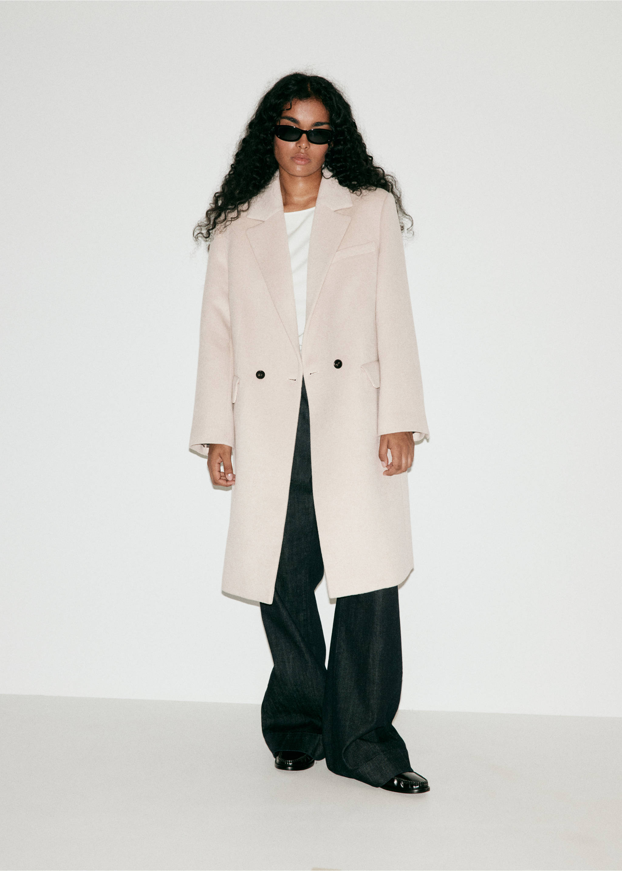 Coat dali - Details of the article 5, Light/Pastel Grey. Ref: 37035847-00.